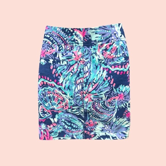 Lilly Pulitzer‎ SZ 16 Nicki Skort Shorts Deep Indigo Gypsea Girl pink blue - Picture 6 of 13